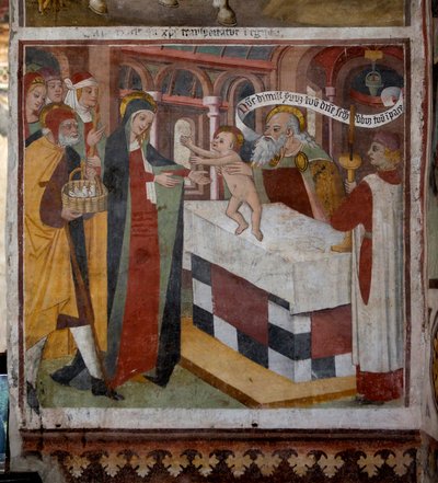 Presentazione di Gesù al Tempio, 1492 da Giovanni Canavesio