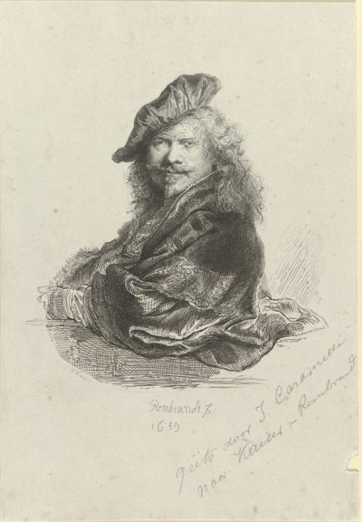 Ritratto di Rembrandt Harmensz. van Rijn da Giovanni Caramelli