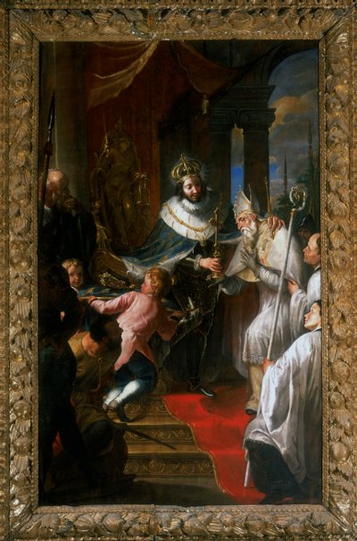 San Luigi di Francia dona la Sacra Spina al Beato Bartolomeo di Breganze da Giovanni Carboncino
