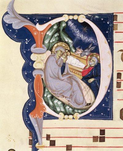 Ms 561 f.31v Iniziale istoriata 