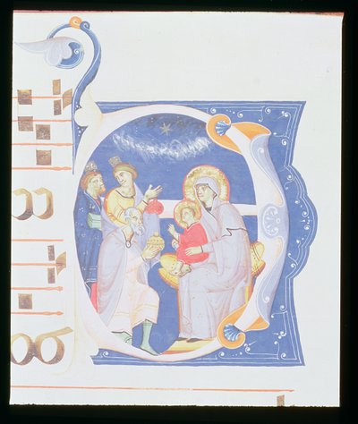 Ms 561 f.37r Iniziale istoriata 