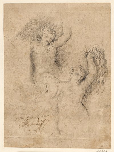 Una nereide e un satiro da Giovanni Coli