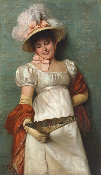 Una bella fanciulla da Giovanni Costa