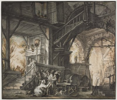 Scena teatrale, c.1775-1776 da Giovanni David