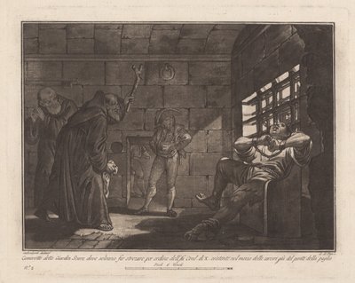 Il "Giardin Scuro," per esecuzioni per strangolamento da Giovanni De Pian, after Francesco Galimberti