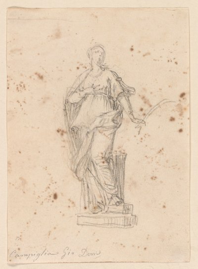 Statua di una Santa da Giovanni Domenico Campiglia