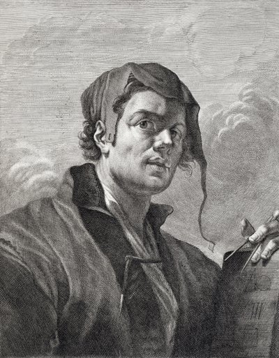 Gerrit van Honthorst (1590-1656), inciso da Cosimo Mogalli (1667-1730) da Giovanni Domenico Ferretti