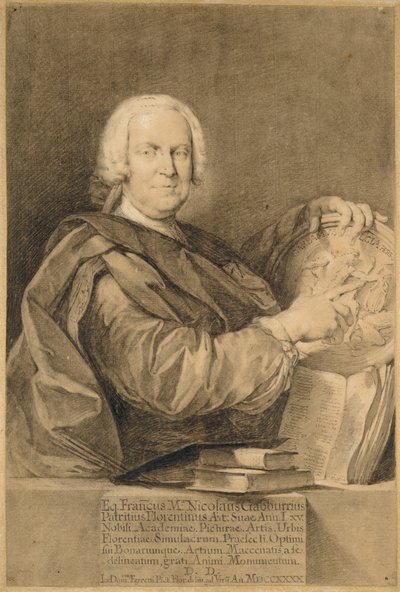 Ritratto del Cavaliere Francesco Maria Niccolò Gabburri da Giovanni Domenico Ferretti