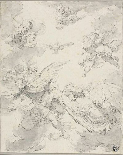 Lo Spirito Santo e gli angeli da Giovanni Domenico Ferretti