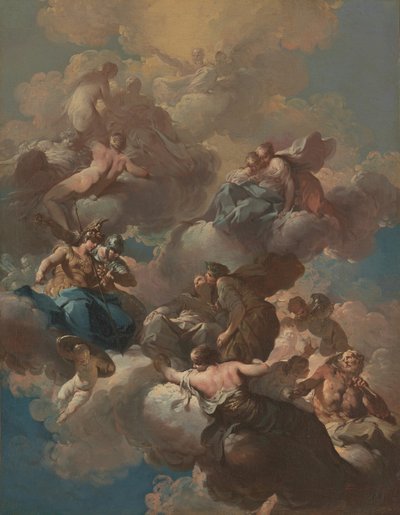 Schizzo per un Affresco del Soffitto da Giovanni Domenico Ferretti da Imola