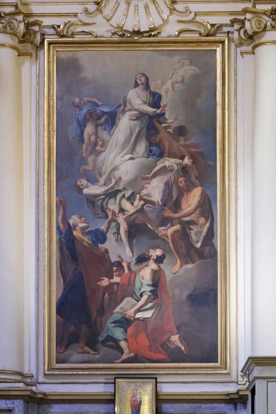Dipinto dedicato alla Vergine, Domenico Pestrini, santuario della Madonna di San Luca da Giovanni Domenico Piestrini