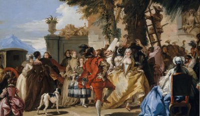 Una danza in campagna, ca. 1755 da Giovanni Domenico Tiepolo