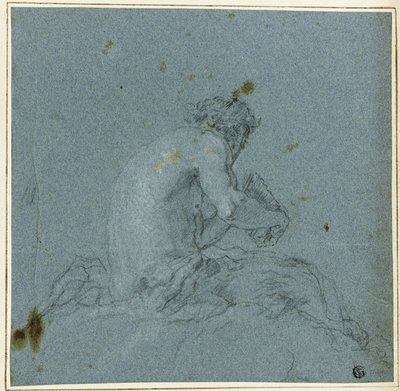 Un satiro che suona il flauto da Giovanni Domenico Tiepolo