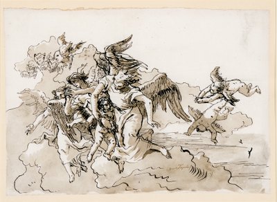 Angeli Volanti e Putti da Giovanni Domenico Tiepolo