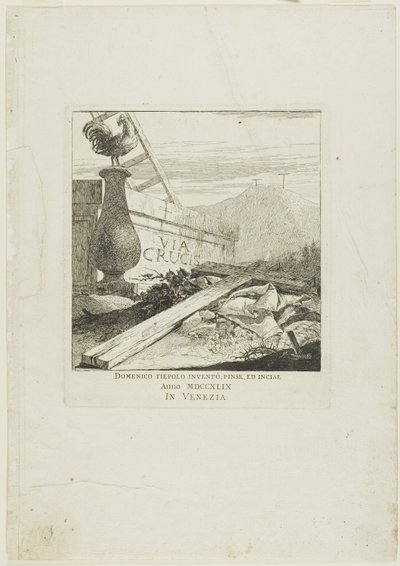 Frontespizio della Via Crucis da Giovanni Domenico Tiepolo
