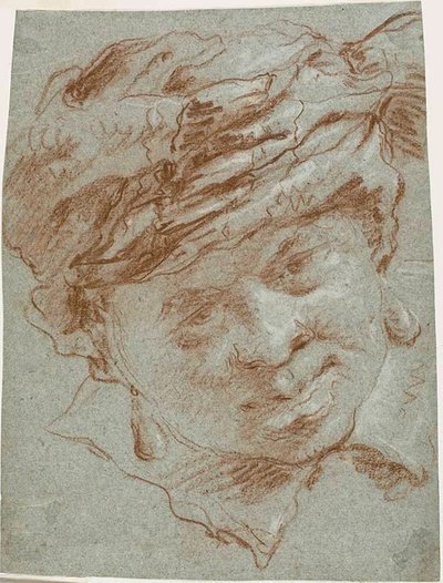Testa di un ragazzo con turbante da Giovanni Domenico Tiepolo
