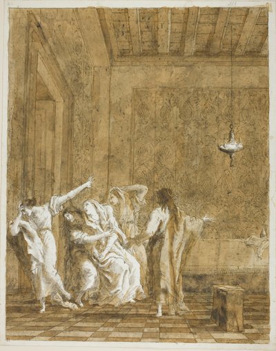 Gesù nella casa di Giairo da Giovanni Domenico Tiepolo