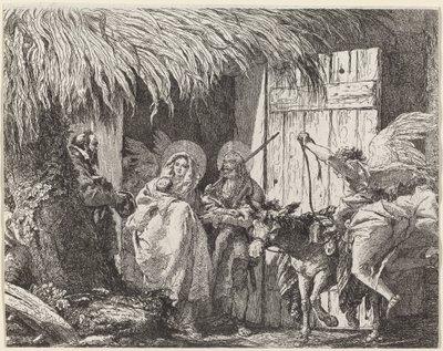Giuseppe e Maria si preparano a partire da Giovanni Domenico Tiepolo