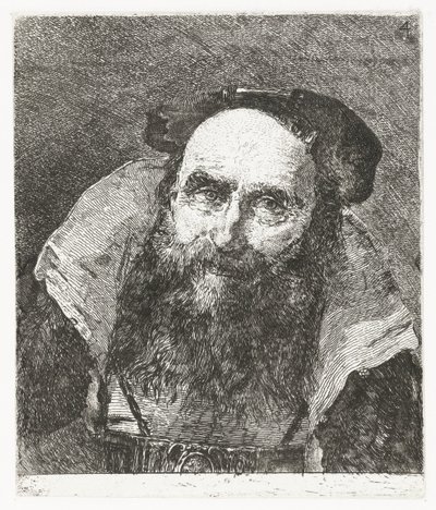 Vecchio che ride Verzameling hoofden (titolo della serie) Raccolta di Teste (titolo della serie) da Giovanni Domenico Tiepolo
