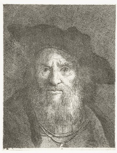 Uomo con berretto da Giovanni Domenico Tiepolo