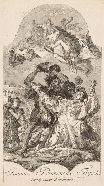 Martirio di Santo Stefano da Giovanni Domenico Tiepolo