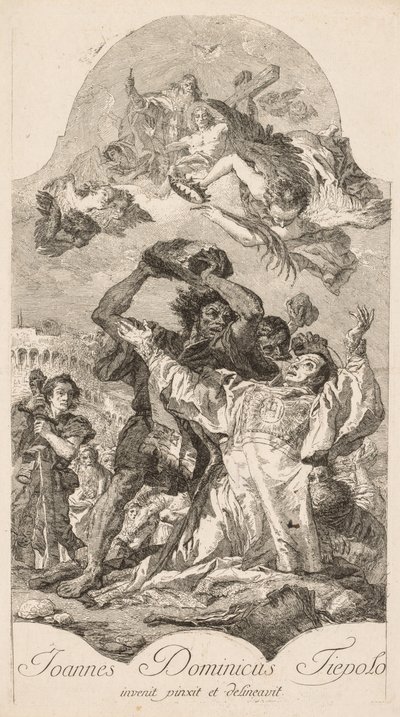 Martirio di Santo Stefano da Giovanni Domenico Tiepolo