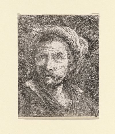 Vecchio con turbante, dalla Raccolta di Teste da Giovanni Domenico Tiepolo