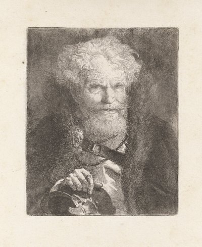 Vecchio con elmo, dalla Raccolta di Teste da Giovanni Domenico Tiepolo
