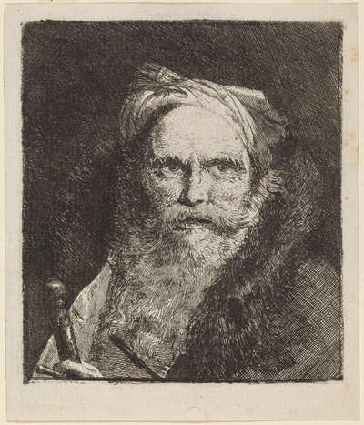 Vecchio con una spada da Giovanni Domenico Tiepolo
