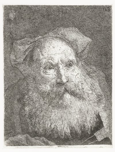 Vecchio con barba da Giovanni Domenico Tiepolo