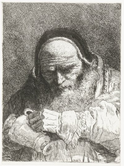 Papa con brocca (Verzameling hoofden) da Giovanni Domenico Tiepolo