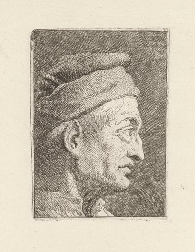 Profilo di un vecchio, dalla Raccolta di Teste da Giovanni Domenico Tiepolo