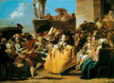 Scena di carnevale o Il minuetto 1754 da Giovanni Domenico Tiepolo