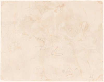 Schizzo per la fuga in Egitto [verso] da Giovanni Domenico Tiepolo