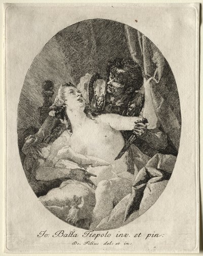 Tarquinio e Lucrezia da Giovanni Domenico Tiepolo