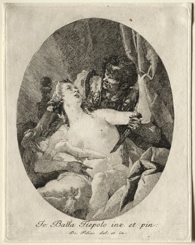 Tarquinio e Lucrezia da Giovanni Domenico Tiepolo