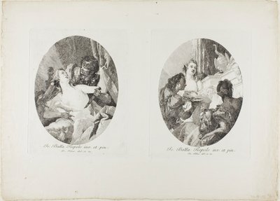Tarquinio e Lucrezia e Cleopatra onorati con doni da Giovanni Domenico Tiepolo