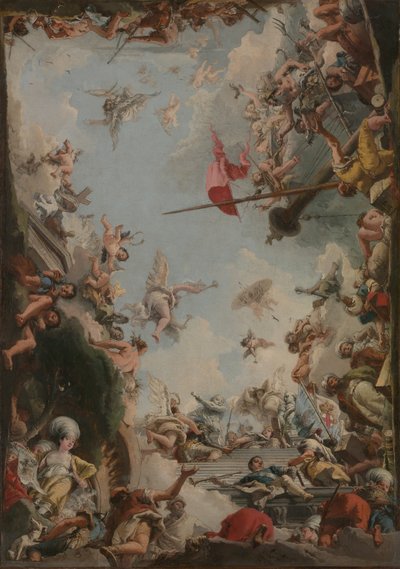 La glorificazione della famiglia Giustiniani da Giovanni Domenico Tiepolo