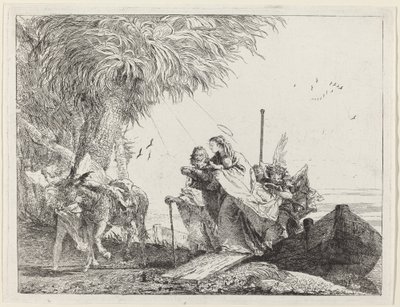 La Sacra Famiglia sbarca da Giovanni Domenico Tiepolo