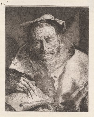 Il matematico, dalla Raccolta di Teste da Giovanni Domenico Tiepolo