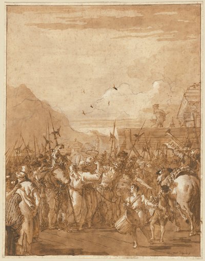 La separazione dei santi Pietro e Paolo da Giovanni Domenico Tiepolo