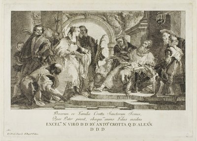 I santi patroni della famiglia Crotta da Giovanni Domenico Tiepolo
