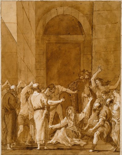 La resurrezione di Tabita da Giovanni Domenico Tiepolo