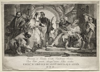 I santi della famiglia Crotta da Giovanni Domenico Tiepolo