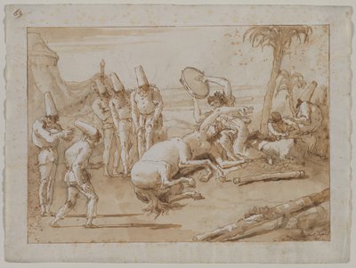 La Donna con il Tamburello da Giovanni Domenico Tiepolo