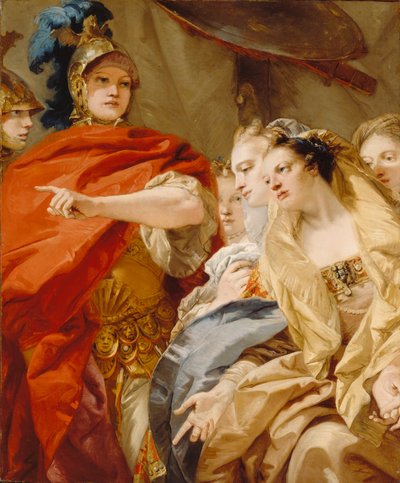Le donne di Dario che invocano la clemenza di Alessandro da Giovanni Domenico Tiepolo