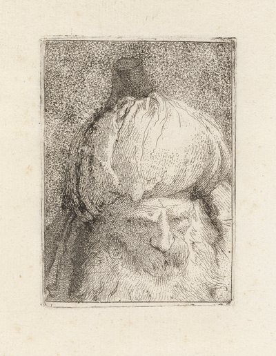 Turco visto di fronte, dalla Raccolta di Teste da Giovanni Domenico Tiepolo