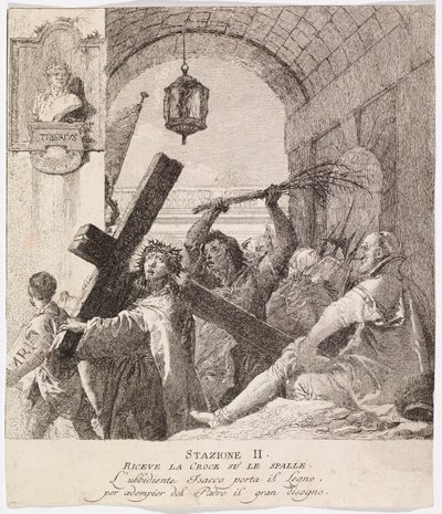 Via crucis - Stazione II. Gesù prende la sua croce da Giovanni Domenico Tiepolo