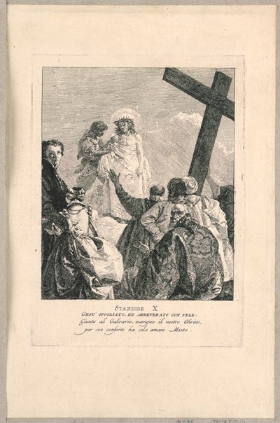 Via Crucis - Stazione X, Gesù Spogliato da Giovanni Domenico Tiepolo