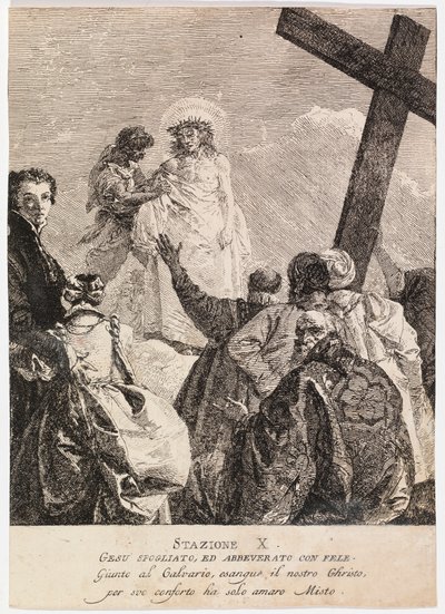 Via crucis - Stazione X. Gesù viene spogliato delle sue vesti da Giovanni Domenico Tiepolo